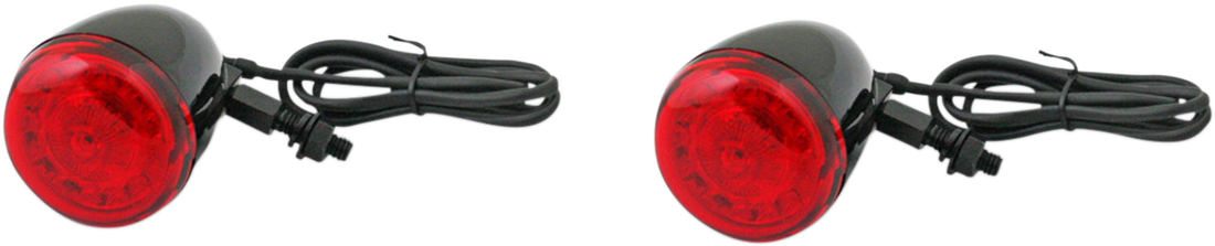 2020-1739 - CUSTOM DYNAMICS ProBEAM? Universal Turn Signals - Gloss Black/Red PB-UNV-RTS-RR-B