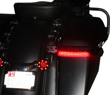 2040-2180 - CUSTOM DYNAMICS Saddlebag Sequential LED Lights - '09-'15 CVO - Black/Red CD-SBSEQ-SS8-BR