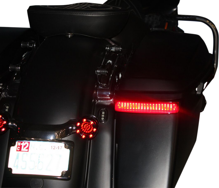 2040-2180 - CUSTOM DYNAMICS Saddlebag Sequential LED Lights - '09-'15 CVO - Black/Red CD-SBSEQ-SS8-BR