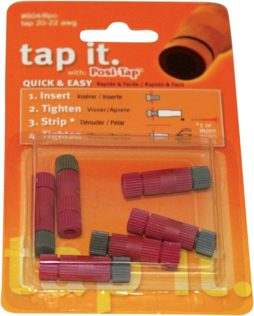 2120-0548 - CUSTOM DYNAMICS Posi-Lock Wire Connectors 20-22 Gauge - 6PK 604