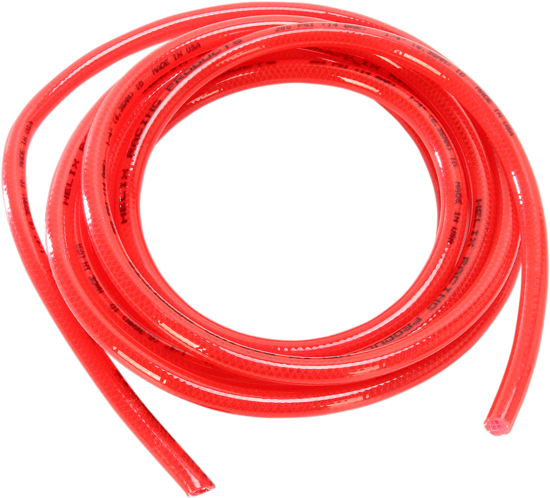 0706-0266 - HELIX High-Pressure Fuel Line - Red - 1/4" - 10' 140-0103