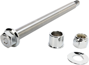 0214-0951 - DRAG SPECIALTIES Axle Kit - Front - Chrome - '00-'06 FXSTS 16-0305NU