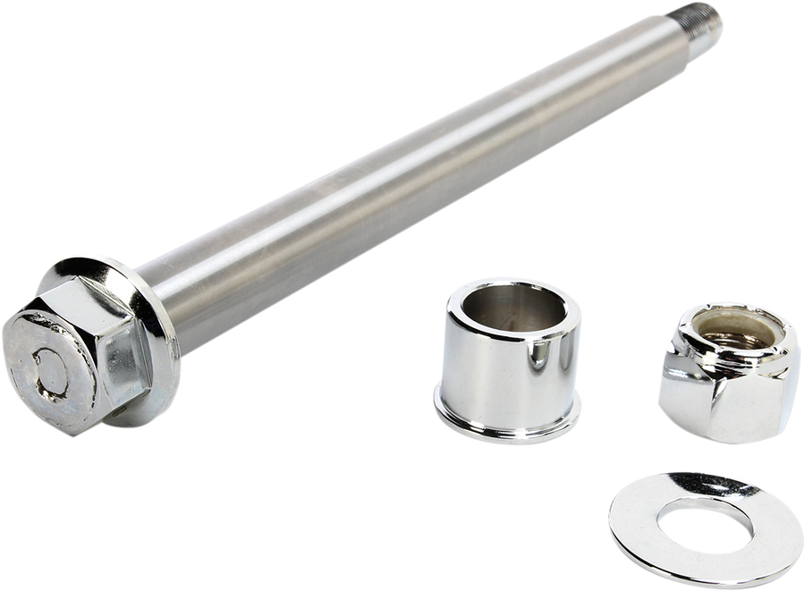 0214-0951 - DRAG SPECIALTIES Axle Kit - Front - Chrome - '00-'06 FXSTS 16-0305NU