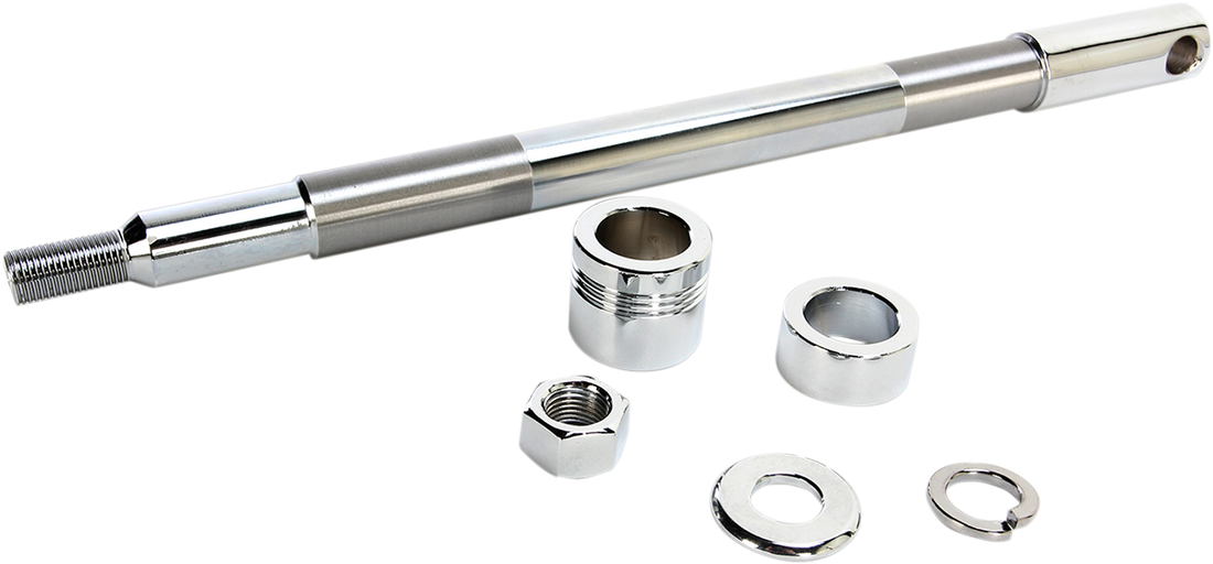 0214-0952 - DRAG SPECIALTIES Axle Kit - Front - Chrome 16-0307NU