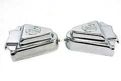 44-0812 - Rear Axle Covers Chrome Skull Design
