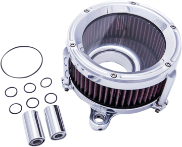 1010-2047 - TRASK Assault Air Cleaner - Chrome - Throttle By Wire TM-1020CH