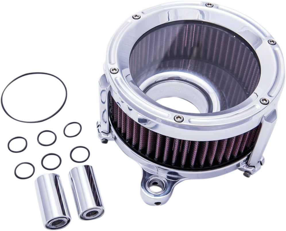 1010-2151 - TRASK Assault Air Cleaner - Chrome - '17+ FL TM-1023CH