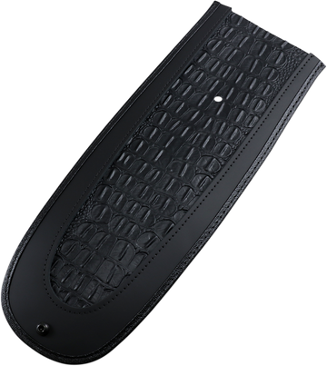 1405-0136 - DRAG SPECIALTIES Fender Skin - Embossed Faux Gator Leather Center 1405-0136