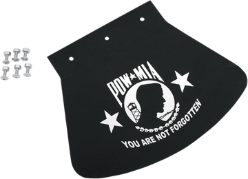 DRAG SPECIALTIES Mud Flap - POW-MIA - 10.5" W x 8" H 1420-0046