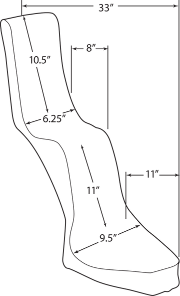 DS-907200 - DRAG SPECIALTIES King/Queen Seat - Diamond - Rigid DS907200