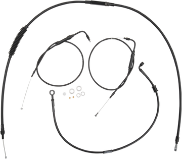 0610-0749 - BURLY BRAND Handlebar Cable And Brake Line Kit - Clubman Handlebars B30-1097
