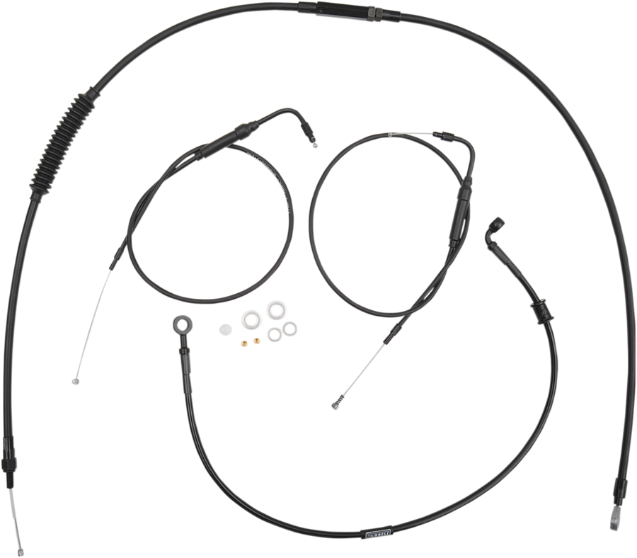 0610-0749 - BURLY BRAND Handlebar Cable And Brake Line Kit - Clubman Handlebars B30-1097