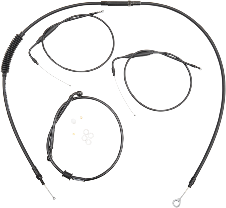0610-0751 - BURLY BRAND Handlebar Cable And Brake Line Kit - Clubman Handlebars B30-1099
