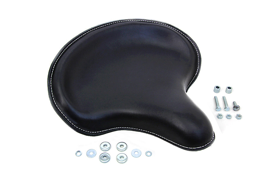 47-0129 - Black Leather Solo Seat