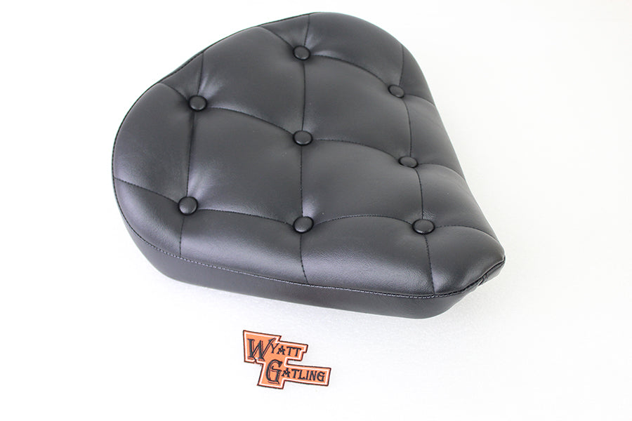 47-0370 - Black Vinyl Solo Seat with Buttons