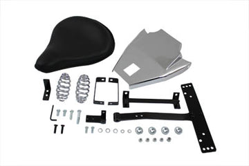 47-0548 - Black Leather Solo Seat with Mount Kit