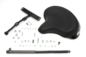 47-0784 - Black Leather Deluxe Solo Seat Kit
