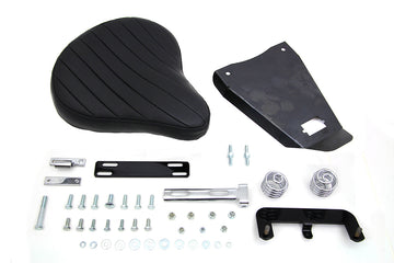 47-0810 - Black Leather Solo Seat With Mount Kit