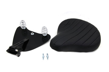 47-0812 - Black Leather Solo Seat with Mount Kit