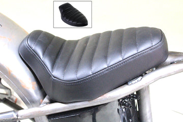 47-1654 - Black Vinyl Tuck and Roll Frame Mount Solo Seat