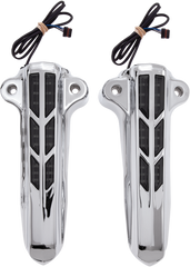 0403-0135 - CIRO Forkini Lower Leg Covers - Chrome - With LEDs 43001