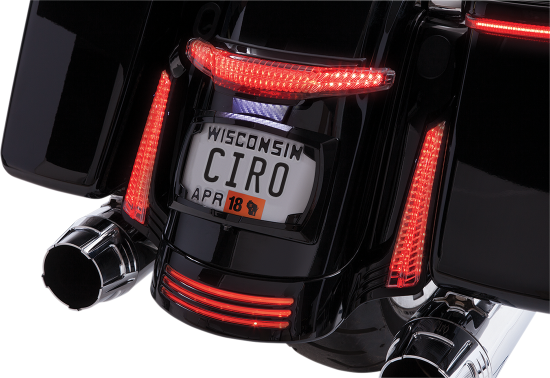 2010-1351 - CIRO Taillight/License Plate Holder - Black 40054