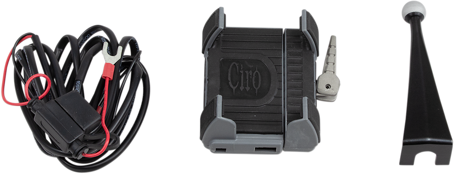 4402-0595 - CIRO Premium Holder W/Charger - '96-'13 FLHT 50216