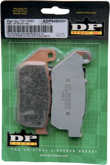 DP BRAKES Sintered Metal Brake Pads - Sportster - SDP948HH SDP948HH