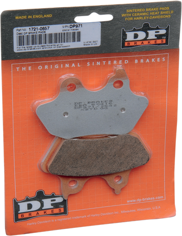 DP BRAKES Sintered Brake Pads - DP971 DP971
