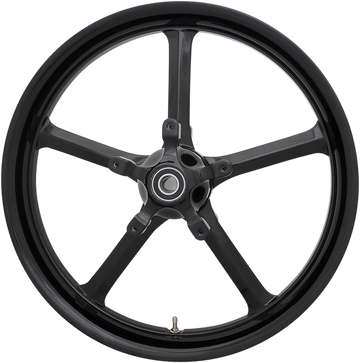 0201-2290 - COASTAL MOTO Front Wheel  - Rockstar - Dual Disc/No ABS - Black - 21"x3.25" - FL 1502-ROC-213-B