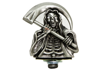 48-0135 - Grim Reaper Front Fender Top Ornament Silver