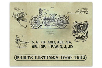 48-0832 - Parts Book for 1909-1932 V-Twins