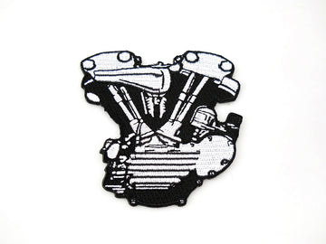 48-1163 - Black and White Knucklehead Engine Patches