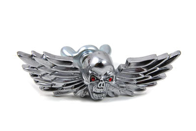 48-1323 - Skull with Wings Medallion Set