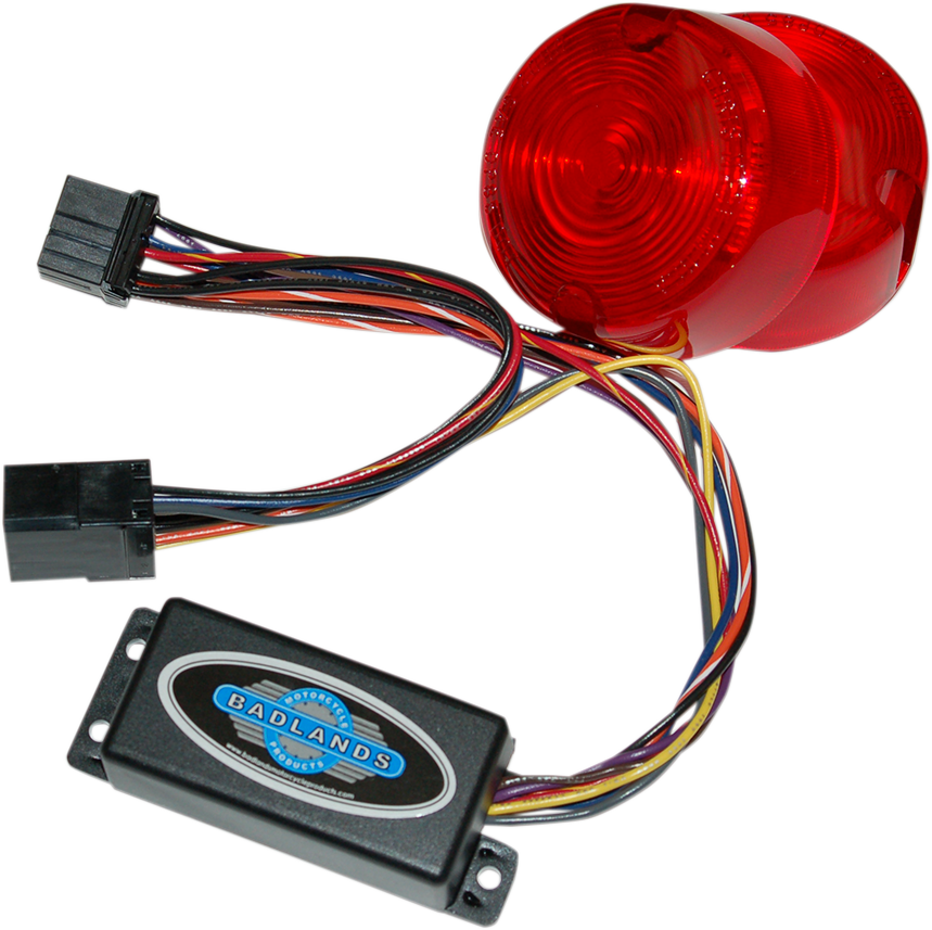 2050-0022 - BADLANDS Plug-In Illuminator with Red Lenses - 8 Pin ILL-03-RL-B