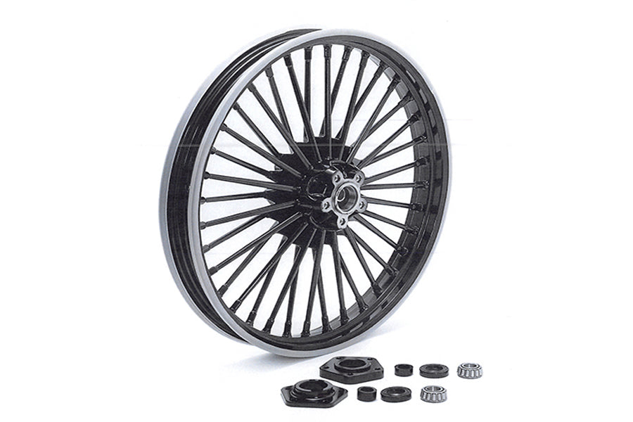 52-0001 - 21  x 2.15  x 36 Spoke Uni-Wheel Black