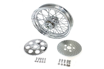 52-0428 - 16  Rear Wheel Assembly Chrome