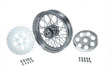 52-0429 - 16  Rear Wheel Assembly Chrome