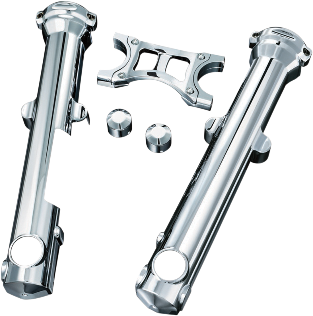 0403-0064 - KURYAKYN Fork Skins - Chrome - '04-'13 XL 7202