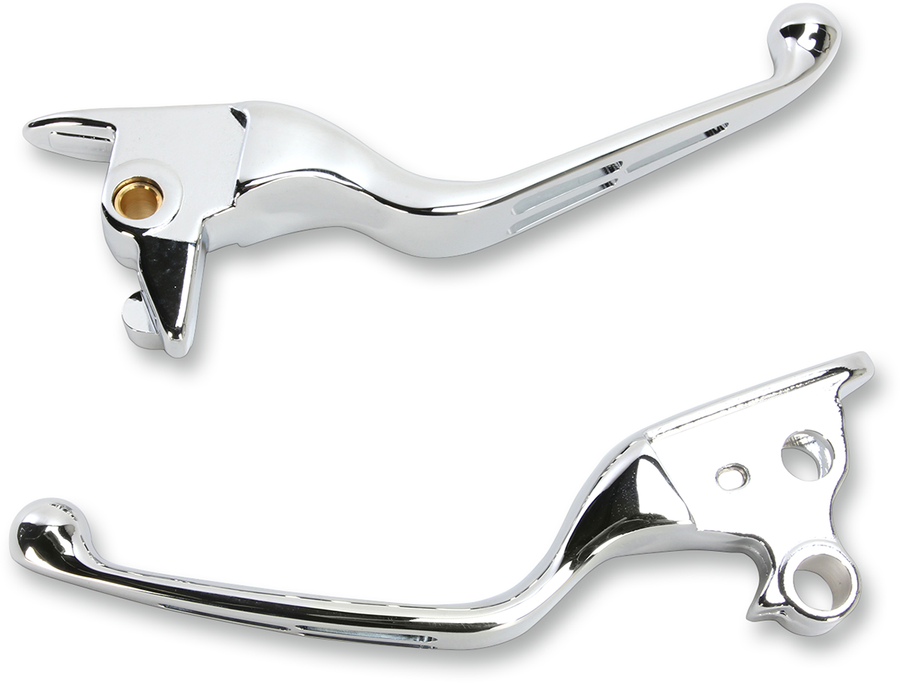 0610-1684 - DRAG SPECIALTIES Levers - Slotted - Chrome H07-0603