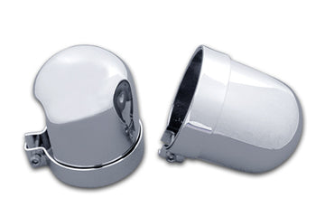 54-0154 - Chrome Dome Style Shock Cover Set