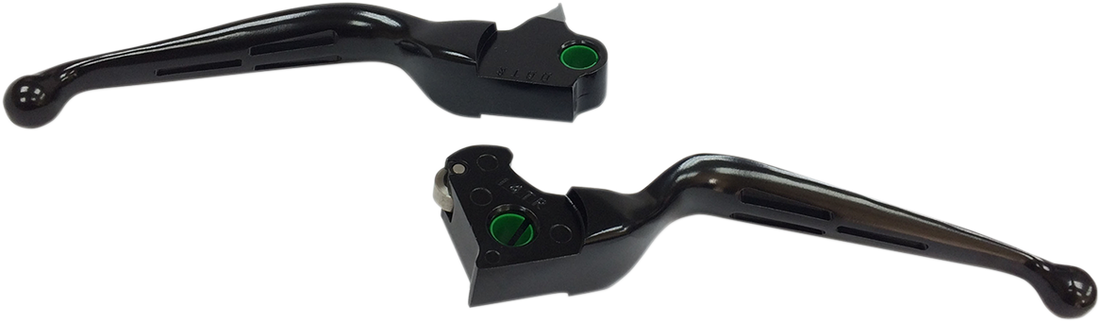 0610-1985 - DRAG SPECIALTIES Levers - Slotted - Black H07-0606MB