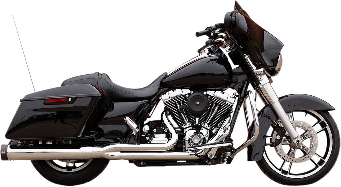 1800-2389 - S&S CYCLE 2-into-1 Exhaust for '95-'16 FL - Chrome 550-0776