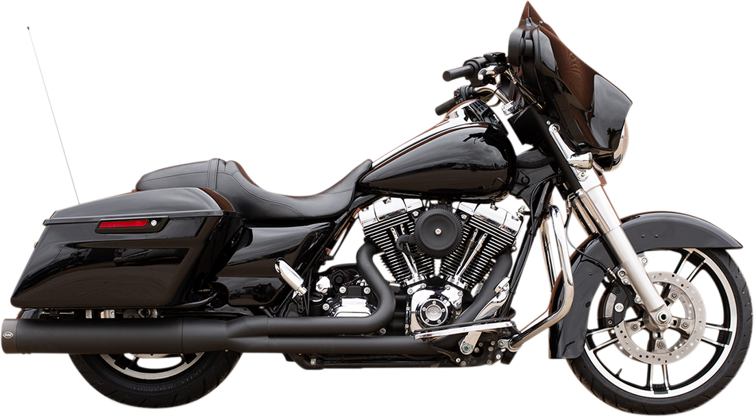 1800-2390 - S&S CYCLE 2-into-1 Exhaust for '95-'16 FL - Black 550-0777