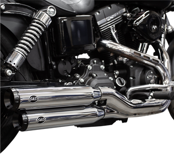 1801-1277 - S&S CYCLE Grand National Mufflers - Chrome 550-0723