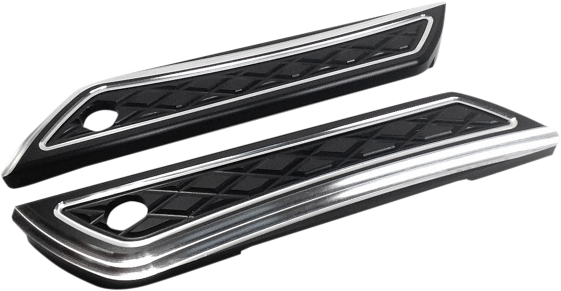 3501-1146 - EDDIE TROTTA DESIGNS Saddlebag Hinge Covers - Black TC-983B