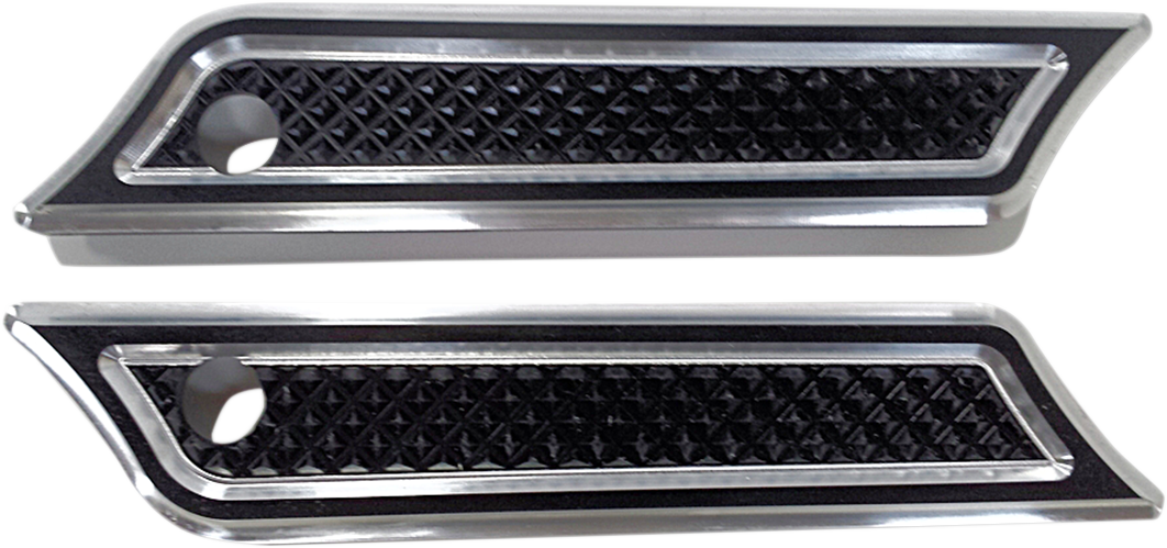 3501-1148 - EDDIE TROTTA DESIGNS Saddlebag Hinge Covers - Black TC-982B