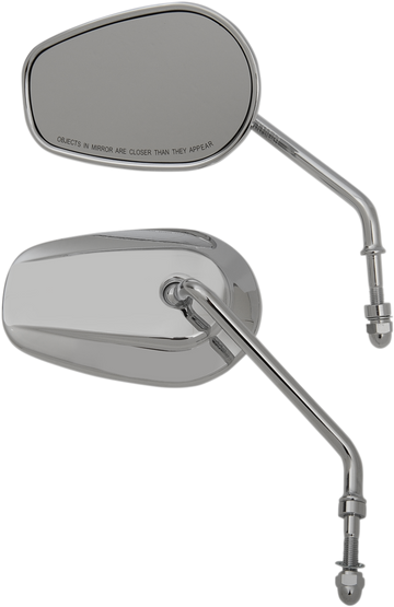0640-1309 - DRAG SPECIALTIES Replacement Mirrors - Long Stem - Chrome M60-6386C