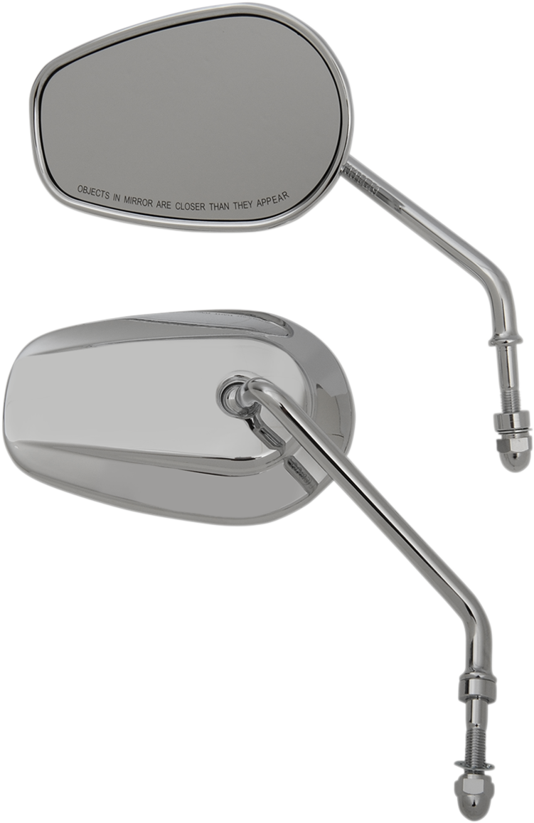 0640-1309 - DRAG SPECIALTIES Replacement Mirrors - Long Stem - Chrome M60-6386C