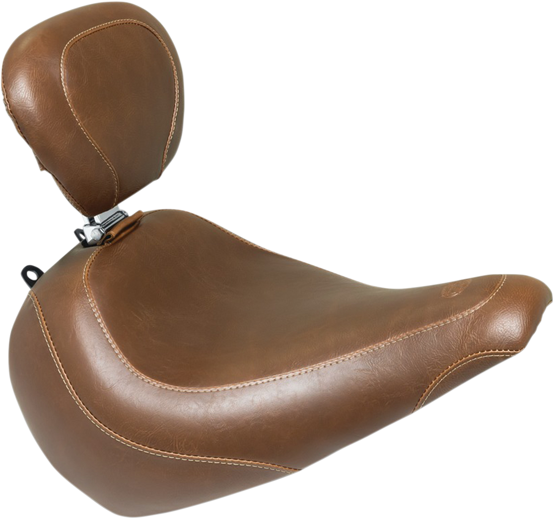 0802-1230 - MUSTANG Wide Tripper Seat - Driver's Backrest - Brown 83019